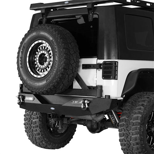 Jeep JK Front Bumper & Rear Bumper w/Tire Carrier Combo Kit for 2007-2018 Jeep Wrangler JK JKU - Rodeo Trail RDG.2031+2029 6