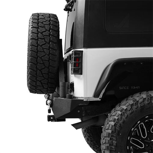 Jeep JK Front Bumper & Rear Bumper w/Tire Carrier Combo Kit for 2007-2018 Jeep Wrangler JK JKU - Rodeo Trail RDG.2031+2029 7