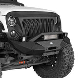Blade Front Bumper & Different Trail Rear Bumper Combo Kit for 2007-2018 Jeep Wrangler JK JKU - Rodeo Trail RDG.2031+2030 4