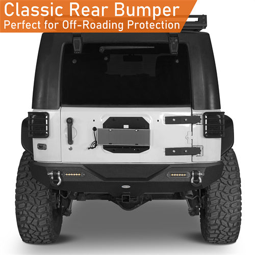  Blade Front Bumper & Different Trail Rear Bumper Combo Kit for 2007-2018 Jeep Wrangler JK JKU - Rodeo Trail RDG.2031+2030 9