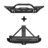 Jeep JK Different Trail Front and Rear Bumper Combo for 2007-2018 Jeep Wrangler JK - Rodeo Trail RDG.3018+RDG.2029A+RDG.2029B 2