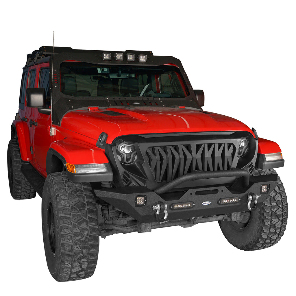 Jeep JK Different Trail Front and Rear Bumper Combo for 2007-2018 Jeep Wrangler JK - Rodeo Trail RDG.3018+RDG.2029A+RDG.2029B 4