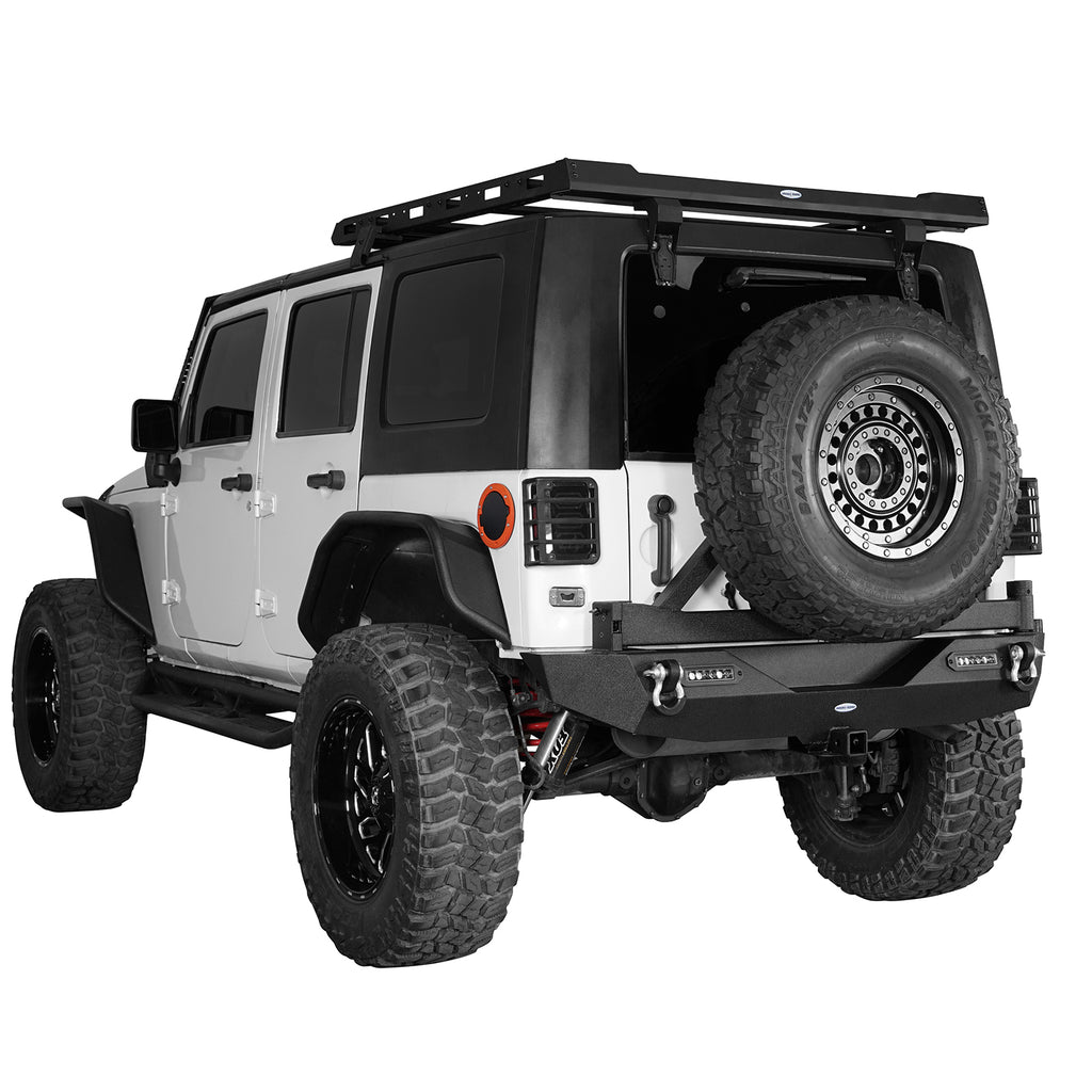 Jeep JK Different Trail Front and Rear Bumper Combo for 2007-2018 Jeep Wrangler JK - Rodeo Trail RDG.3018+RDG.2029A+RDG.2029B 6
