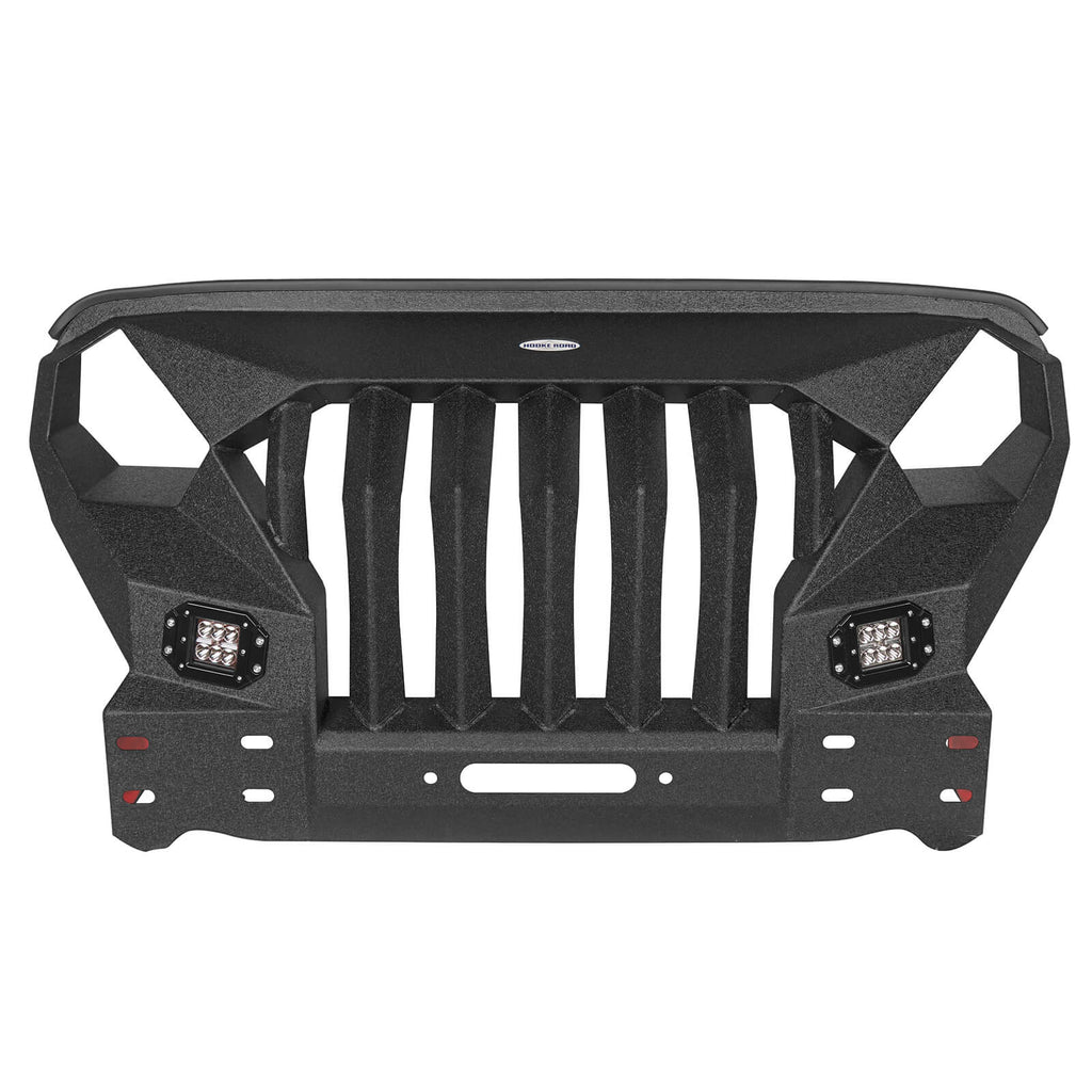 Mad Max Front Bumper & Rear Bumper w/Spare Tire Carrier for 2007-2018 Jeep Wrangler JK Rodeo Trail RDG.2038+RDG.2015 19