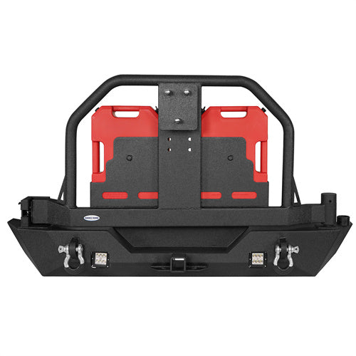 Mad Max Front Bumper & Rear Bumper w/Spare Tire Carrier for 2007-2018 Jeep Wrangler JK Rodeo Trail RDG.2038+RDG.2015 23