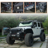 Mad Max Front Bumper & Rear Bumper w/Spare Tire Carrier for 2007-2018 Jeep Wrangler JK Rodeo Trail RDG.2038+RDG.2015 4