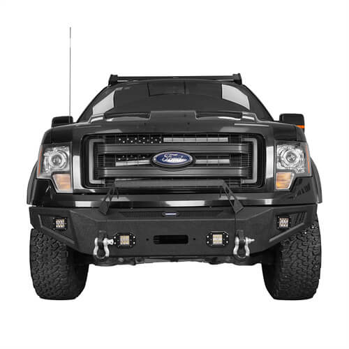Front Bumper &  Rear Bumper &  Roof Rack for Fit for 2009-2014 F-150 SuperCrew, Excluding Raptor Rodeo Trail RDG.8205+8202+8204 4