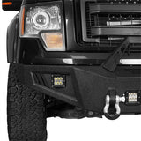 Front Bumper &  Rear Bumper &  Roof Rack for Fit for 2009-2014 F-150 SuperCrew, Excluding Raptor Rodeo Trail RDG.8205+8202+8204 5