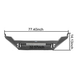 Front Bumper & Rear Bumper & Roof Rack Luggage Carrier for 2013-2018 Dodge Ram 1500 Crew Cab & Quad Cab,Excluding Rebel Rodeo Trail RDG.6000+6005+6004 31