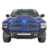 Front Bumper & Rear Bumper & Roof Rack Luggage Carrier for 2013-2018 Dodge Ram 1500 Crew Cab & Quad Cab,Excluding Rebel Rodeo Trail RDG.6000+6005+6004 3