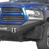 Front Bumper & Rear Bumper & Roof Rack Luggage Carrier for 2013-2018 Dodge Ram 1500 Crew Cab & Quad Cab,Excluding Rebel Rodeo Trail RDG.6000+6005+6004 5