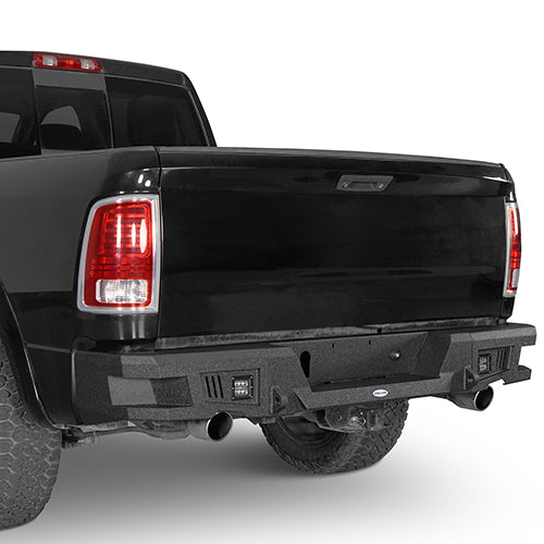 Front Bumper & Rear Bumper & Roof Rack Luggage Carrier for 2013-2018 Dodge Ram 1500 Crew Cab & Quad Cab,Excluding Rebel Rodeo Trail RDG.6000+6005+6004 8