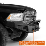 Front Bumper & Rear Bumper & Roof Rack Luggage Carrier for 2013-2018 Dodge Ram 1500 Crew Cab, Excluding Rebel Rodeo Trail RDG.6001+6005+6004 14
