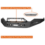 Front Bumper & Rear Bumper & Roof Rack Luggage Carrier for 2013-2018 Dodge Ram 1500 Crew Cab, Excluding Rebel Rodeo Trail RDG.6001+6005+6004 17