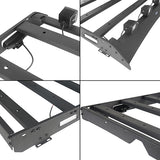 Front Bumper & Rear Bumper & Roof Rack Luggage Carrier for 2013-2018 Dodge Ram 1500 Crew Cab, Excluding Rebel Rodeo Trail RDG.6001+6005+6004 36