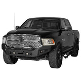 Front Bumper & Rear Bumper & Roof Rack Luggage Carrier for 2013-2018 Dodge Ram 1500 Crew Cab, Excluding Rebel Rodeo Trail RDG.6001+6005+6004 4