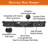 Front Bumper &  Rear Bumper &  Roof Rack Luggage Carrier for 2009-2014 Ford F-150 SuperCrew, Excluding Raptor Rodeo Trail RDG.8205+8201+8203 28
