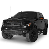 Front Bumper &  Rear Bumper &  Roof Rack Luggage Carrier for 2009-2014 Ford F-150 SuperCrew, Excluding Raptor Rodeo Trail RDG.8205+8201+8203 3