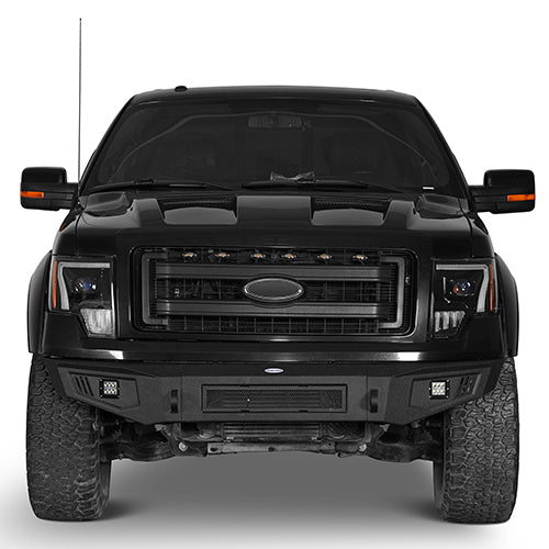 Front Bumper &  Rear Bumper &  Roof Rack Luggage Carrier for 2009-2014 Ford F-150 SuperCrew, Excluding Raptor Rodeo Trail RDG.8205+8201+8203 4