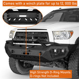 Front Bumper & Rear Bumper & Roof Rack for 2007-2013 Toyota Tundra Crewmax Rodeo Trail RDG.5200+5206+5202 14
