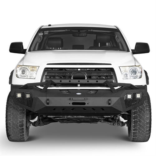 Front Bumper & Rear Bumper & Roof Rack for 2007-2013 Toyota Tundra Crewmax Rodeo Trail RDG.5200+5206+5202 3