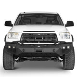 Front Bumper w/Hoop & Rear Bumper for 2007-2013 Toyota Tundra Rodeo Trail RDG.5200+5201 4