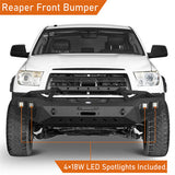 Front Bumper w/Hoop & Rear Bumper for 2007-2013 Toyota Tundra Rodeo Trail RDG.5200+5201 8