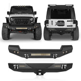 Full width Front Bumper & Rear Bumper Combo(07-18 Jeep Wrangler JK JKU) - Rodeo Trail