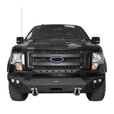 Front Bumper w/ Grill Guard & Rear Bumper for 2009-2014 Ford F-150 Excluding Raptor Rodeo Trail RDG.8200+8204 4