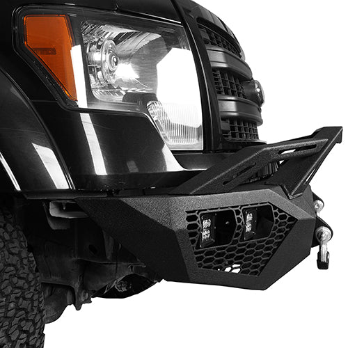 Front Bumper w/ Grill Guard & Rear Bumper for 2009-2014 Ford F-150 Excluding Raptor Rodeo Trail RDG.8200+8204 8
