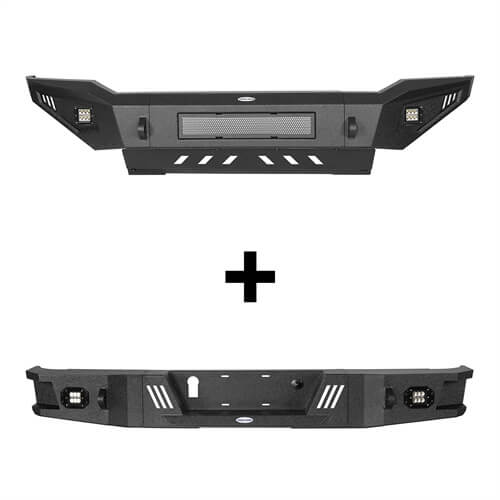 Full Width Front Bumper & Rear Bumper for 2007-2013 Toyota Tundra Rodeo Trail r52045206s 3