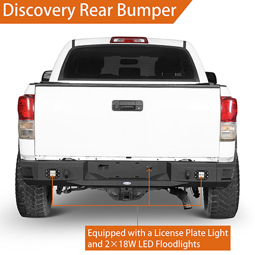 Full Width Front Bumper & Rear Bumper & Roof Rack for 2007-2013 Toyota Tundra Crewmax Rodeo Trail RDG.5200+5201+5202 19