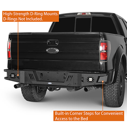 Ford F-150 Front Bumper &  Rear Bumper & Roof Rack for 2009-2014 F-150 SuperCrew,Excluding Raptor Rodeo Trail RDG.8205+8200+8204 16