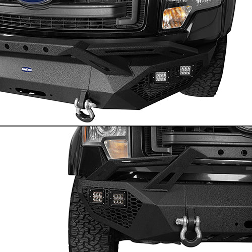Ford F-150 Front Bumper &  Rear Bumper & Roof Rack for 2009-2014 F-150 SuperCrew,Excluding Raptor Rodeo Trail RDG.8205+8200+8204 6