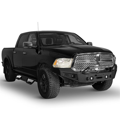 Dodge Ram Full Width Front Bumper w/Winch Plate for Dodge Ram 1500 2013-2018 - Rodeo Trail  r6001s 5