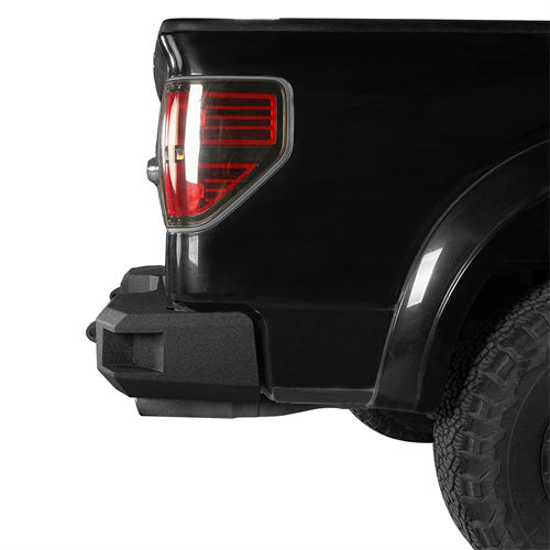 Front Bumper w/Grill Guard & Back Bumper for 2009-2014 Ford F-150 Excluding Raptor  Rodeo Trail RDG.8200+RDG.8203 8
