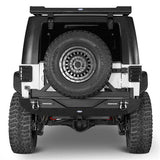 Jeep JK Rear Bumper w/Tire Carrier & Hitch Receiver for 2007-2018 Jeep Wrangler JK - Rodeo Trail RDG.2029A+RDG.2029B 3