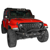 Jeep JL Mid Width Front Bumper with Winch Plate Rear Bumper for 2018-2023 Jeep Wrangler JL bxg543bxg505 Jeep Parts Jeep Body Kits Rodeo Trail RDG.3018+RDG.3003 5