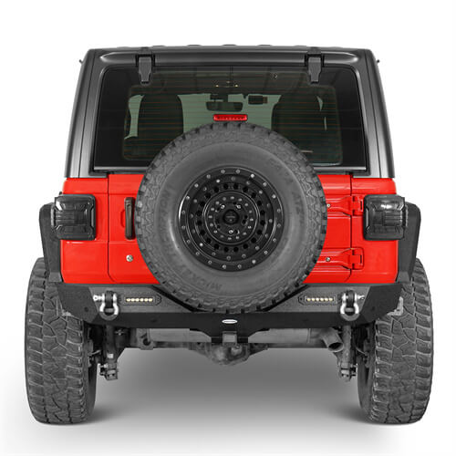 Jeep JL Mid Width Front Bumper with Winch Plate Rear Bumper for 2018-2023 Jeep Wrangler JL bxg543bxg505 Jeep Parts Jeep Body Kits Rodeo Trail RDG.3018+RDG.3003 7