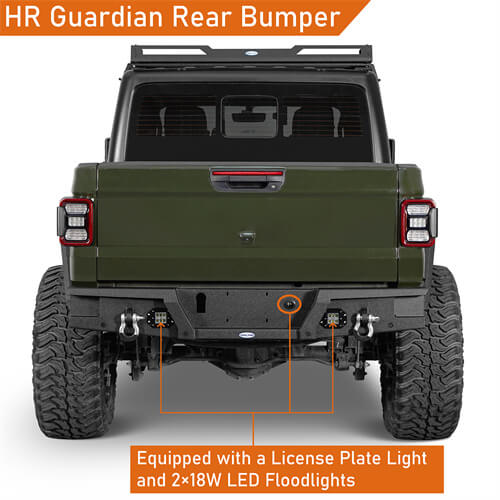 Jeep JT Rear Bumper Back Bumper for 2020-2024 Jeep Gladiator JT - Rodeo Trail  b7003  3