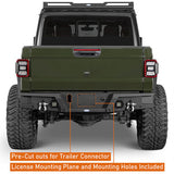 Jeep JT Rear Bumper Back Bumper for 2020-2024 Jeep Gladiator JT - Rodeo Trail  b7003  5