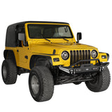 Jeep TJ Front and Rear Bumper Combo w/Tire Carrier for 1987-2006 Jeep Wrangler YJ TJ Rodeo Trail RDG.1010+RDG.1011 5