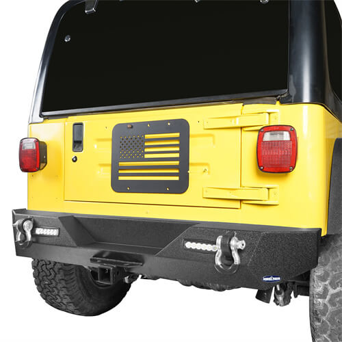 Jeep TJ Front and Rear Bumper Combo for 1987-2006 Jeep Wrangler TJ YJ Rodeo Trail RDG.1009+RDG.1011 7