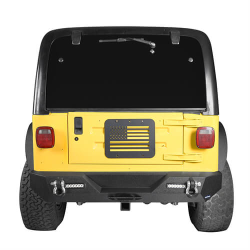 Jeep TJ Front and Rear Bumper Combo for 1987-2006 Jeep Wrangler TJ YJ Rodeo Trail RDG.1009+RDG.1011 8