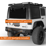 Jeep JK Front & Rear Bumper Combo Jeep Wrangler JK Bumpers for 2007-2018 Jeep Wrangler JK Jeep JK Parts RDG.2030+RDG.3018 9