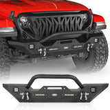 Mid Width Front Bumper w/Winch Plate(07-23 Jeep Wrangler JK & JL & Jeep Gladiator JT) - Rodeo Trail