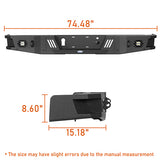 Ford F-150 Rear Bumper w/Lights & Towing Hooks for 2006-2014 Ford F-150 - Rodeo Trail RDG.8204 16