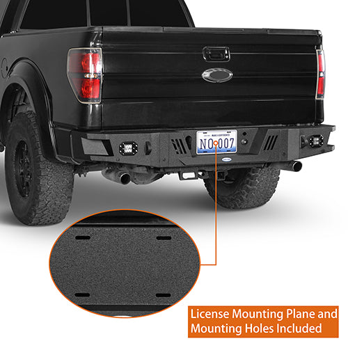 Ford F-150 Rear Bumper w/Lights & Towing Hooks for 2006-2014 Ford F-150 - Rodeo Trail RDG.8204 9