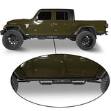 Drop Side Steps Nerf Bars Solid Steel (20-23 Jeep Gladiator JT) - Rodeo Trail r7001-1s 4