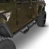 Drop Side Steps Nerf Bars Solid Steel (20-23 Jeep Gladiator JT) - Rodeo Trail r7001-1s 5